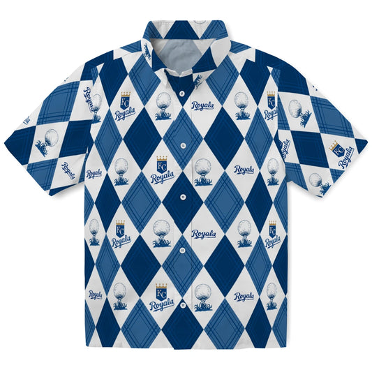Kansas City Royals Hawaiian Shirt - Golfing Plaid | Moonbestprint