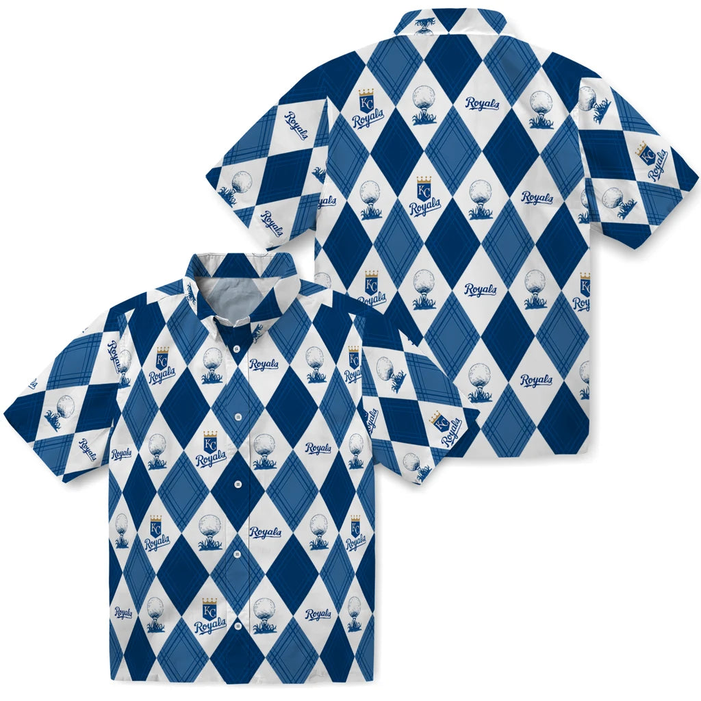 Kansas City Royals Hawaiian Shirt - Golfing Plaid | Moonbestprint