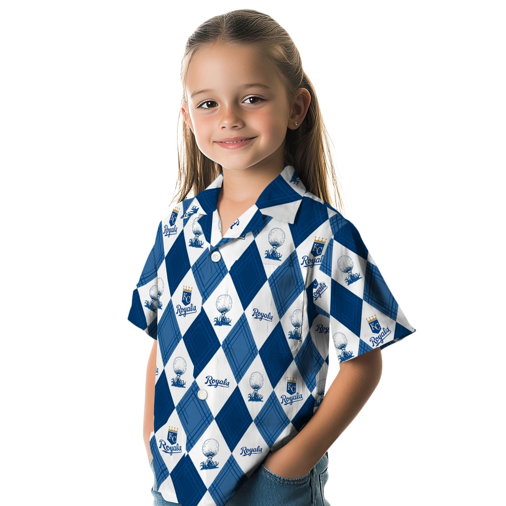Kansas City Royals Hawaiian Shirt - Golfing Plaid | Moonbestprint
