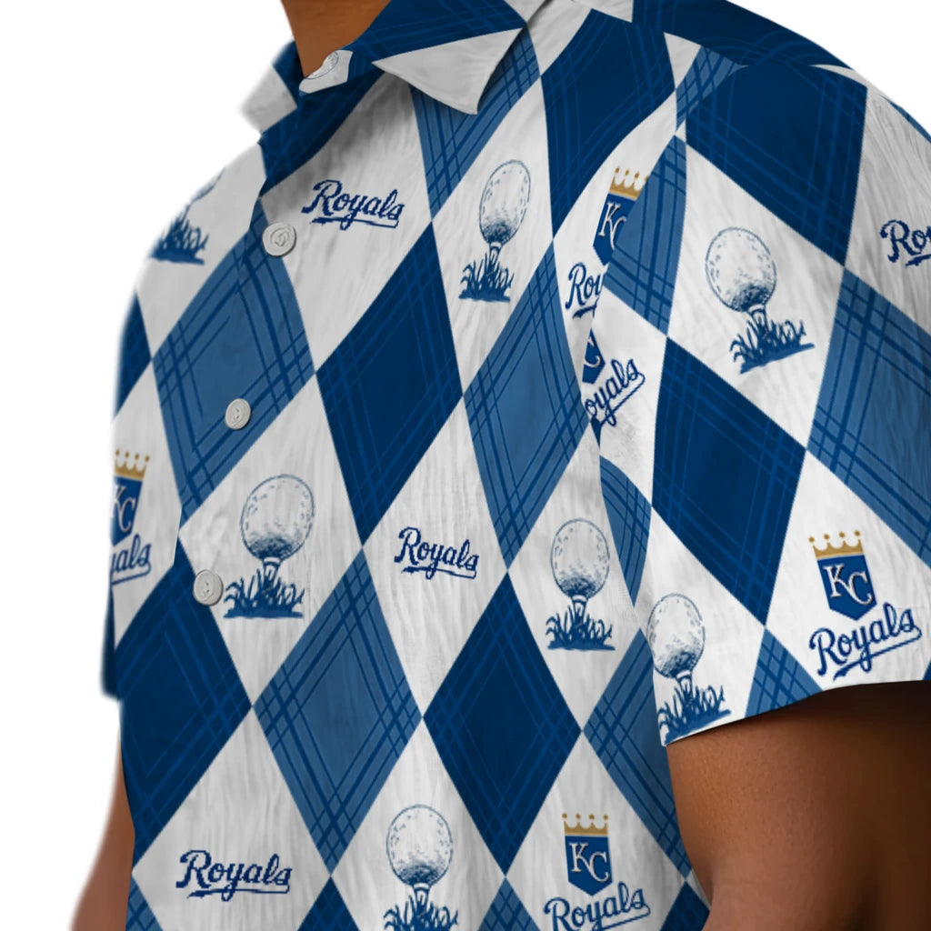 Kansas City Royals Hawaiian Shirt - Golfing Plaid | Moonbestprint