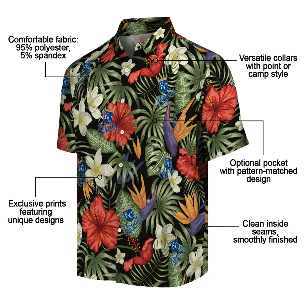Kansas City Royals Hawaiian Shirt - Hawaii Floral Hibiscus | Moonbestprint