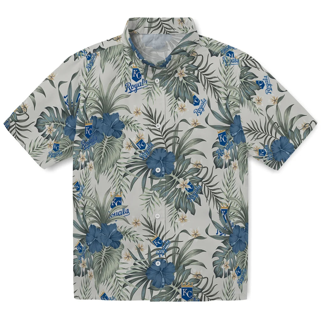 Kansas City Royals Hawaiian Shirt - Hibiscus Designs | Moonbestprint