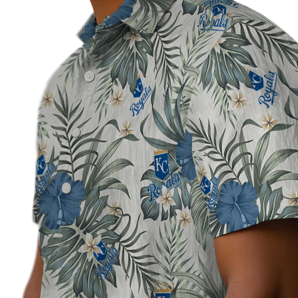 Kansas City Royals Hawaiian Shirt - Hibiscus Designs | Moonbestprint