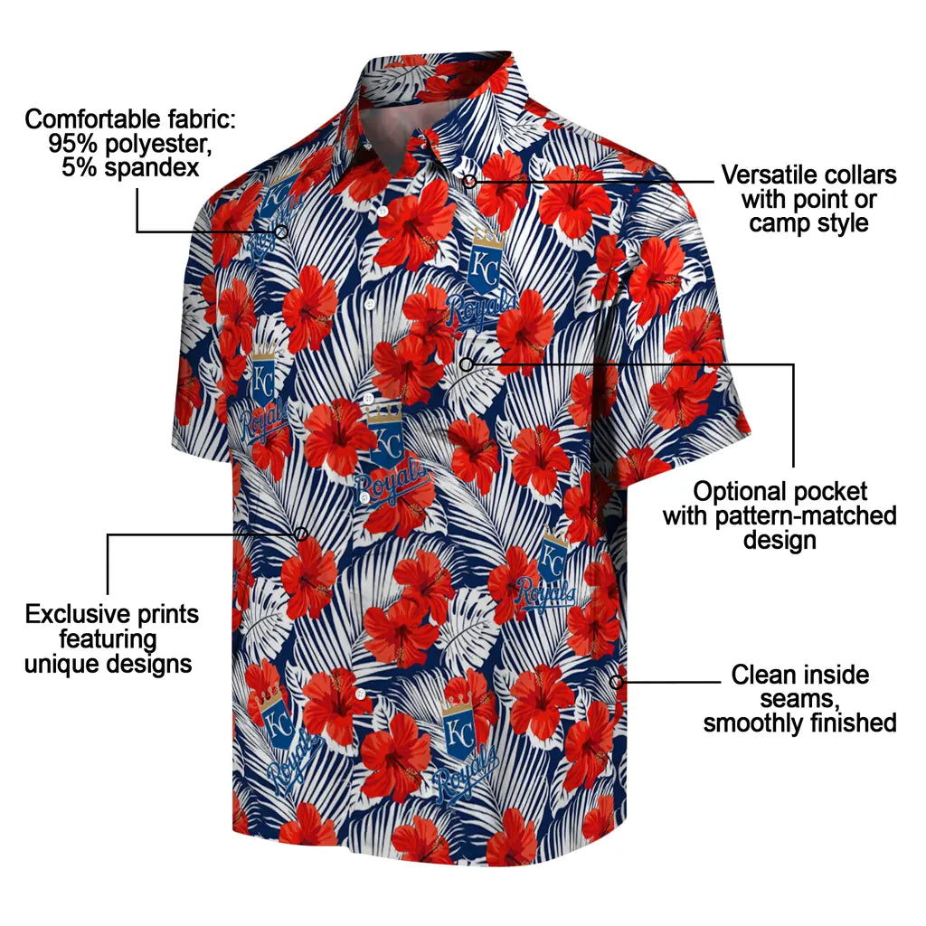 Kansas City Royals Hawaiian Shirt - Hibiscus Fiesta | Moonbestprint