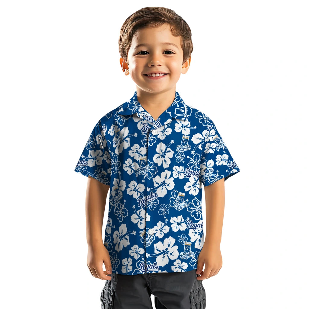 Kansas City Royals Hawaiian Shirt - Hibiscus Flower Design | Moonbestprint
