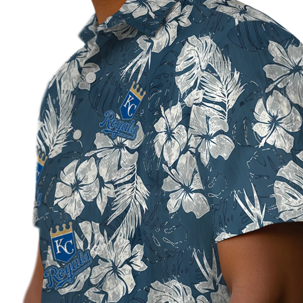 Kansas City Royals Hawaiian Shirt - Hibiscus Flowers | Moonbestprint