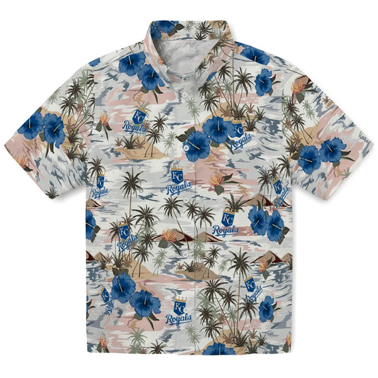 Kansas City Royals Hawaiian Shirt - Hibiscus Seaside | Moonbestprint
