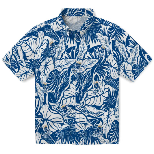 Kansas City Royals Hawaiian Shirt - Monstera Layer | Moonbestprint