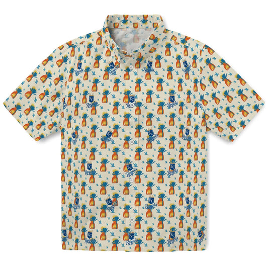 Kansas City Royals Hawaiian Shirt - Pineapple Delight | Moonbestprint