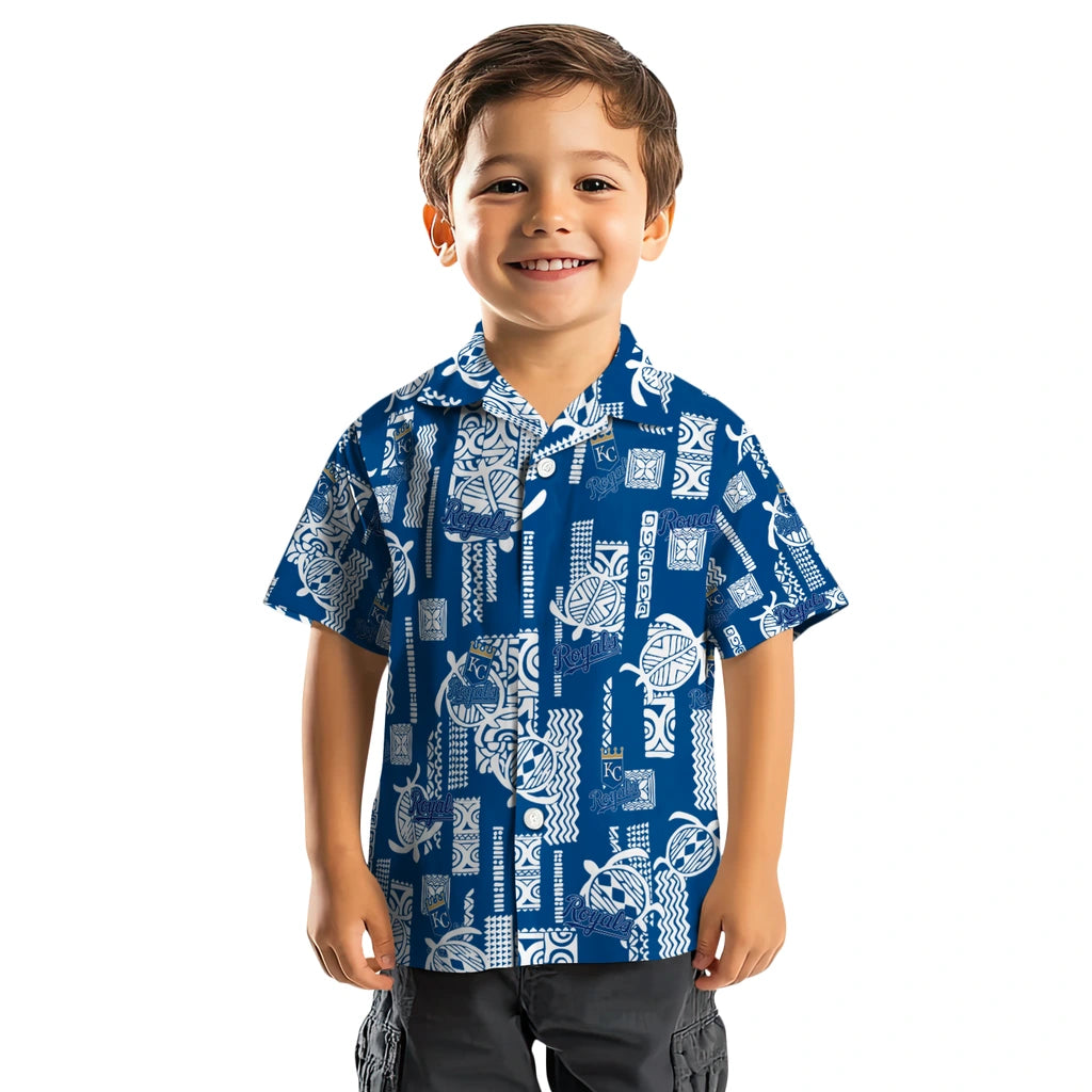 Kansas City Royals Hawaiian Shirt - Turtle Lines | Moonbestprint