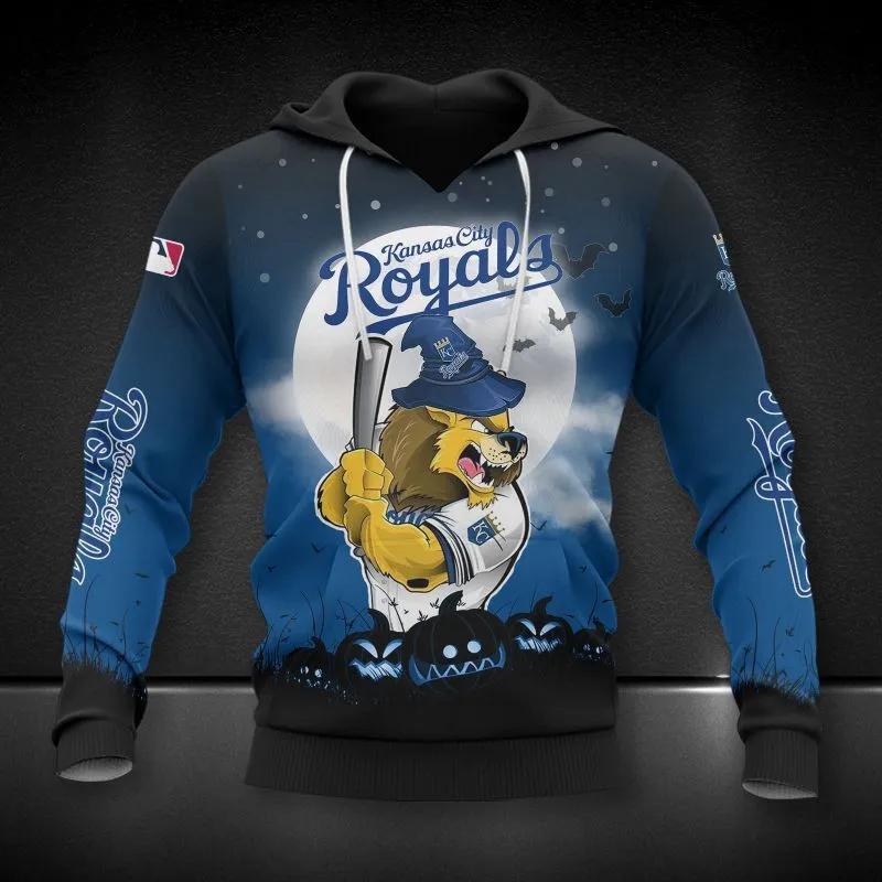 Kansas City Royals Mascot MLB All Over Print Hoodie -Moonbestprint