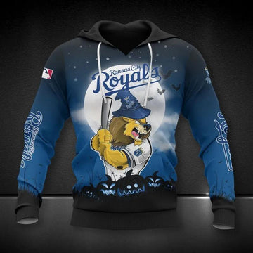 Kansas City Royals Mascot MLB All Over Print Hoodie -Moonbestprint