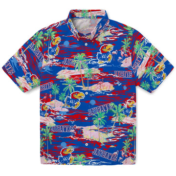 Kansas Jayhawks Flamingo Retreat 2026 Hawaiian Shirt – Moonbestprint