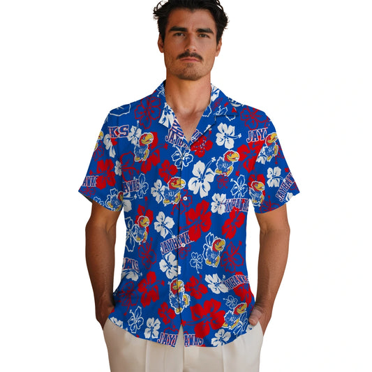 Kansas Jayhawks Hibiscus Bloom Hawaiian Shirt – Moonbestprint