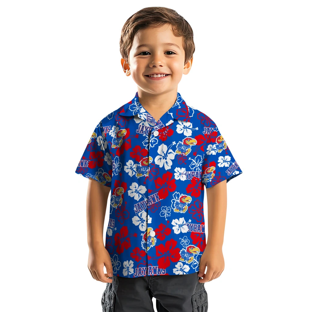 Kansas Jayhawks Hibiscus Bloom Hawaiian Shirt – Moonbestprint