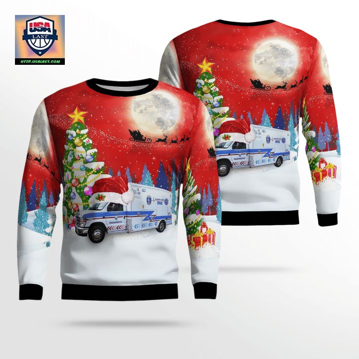 Kansas Sedgwick County EMS Christmas AOP Sweater ? Usalast