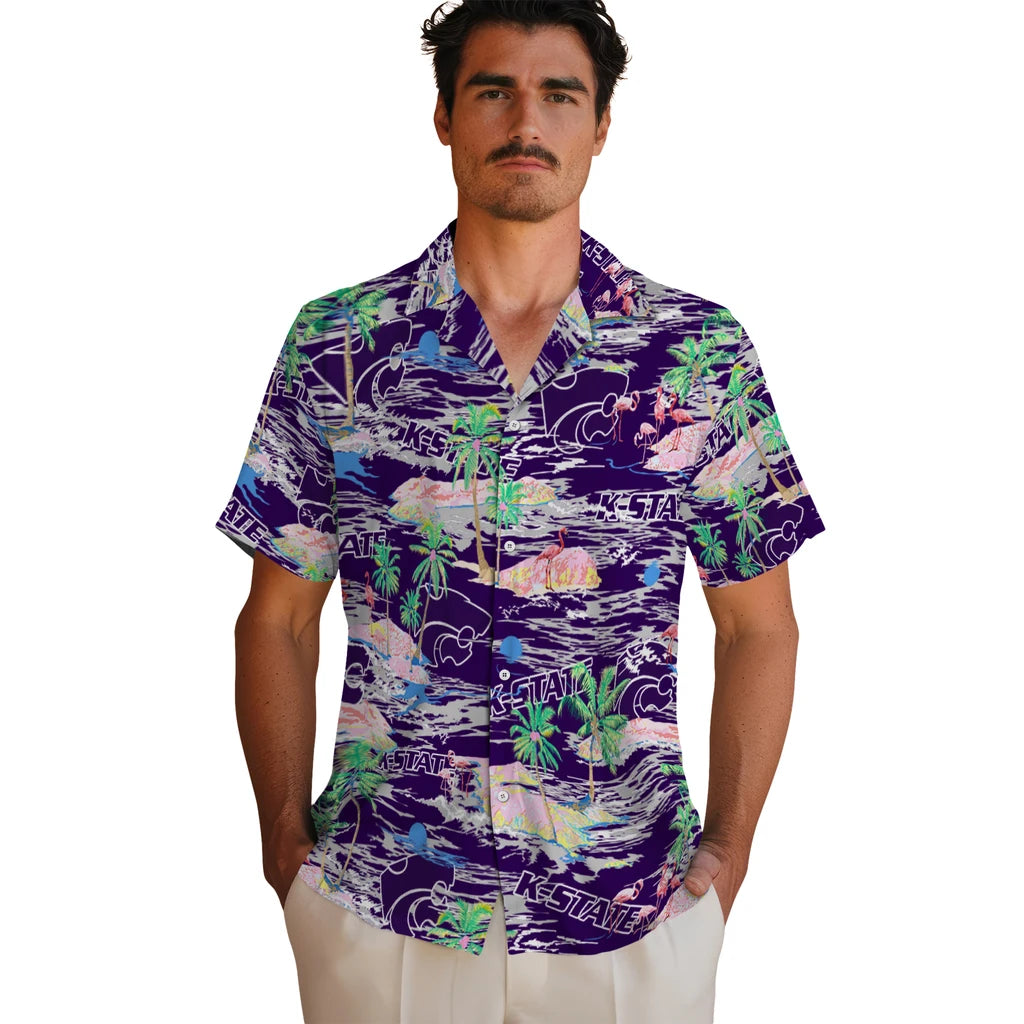 Kansas State Wildcats Flamingo Retreat 2026 Hawaiian Shirt – Moonbestprint