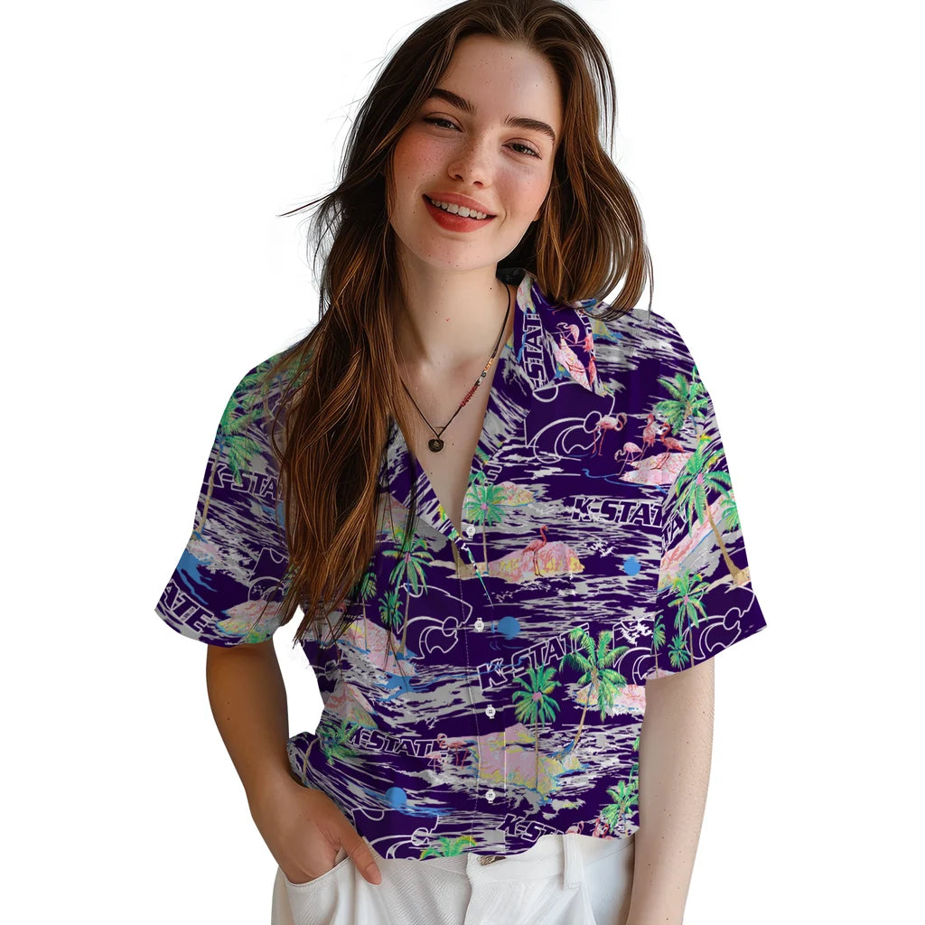 Kansas State Wildcats Flamingo Retreat 2026 Hawaiian Shirt – Moonbestprint