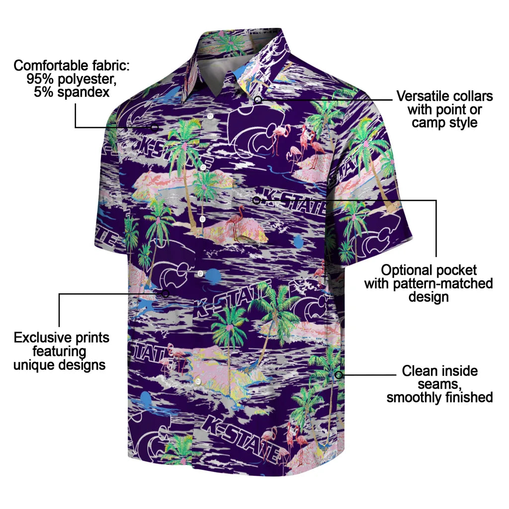 Kansas State Wildcats Flamingo Retreat 2026 Hawaiian Shirt – Moonbestprint