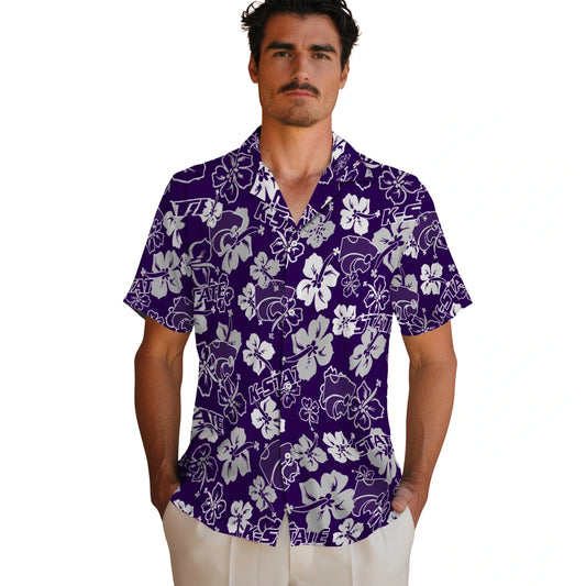 Kansas State Wildcats Hibiscus Bloom Hawaiian Shirt – Moonbestprint