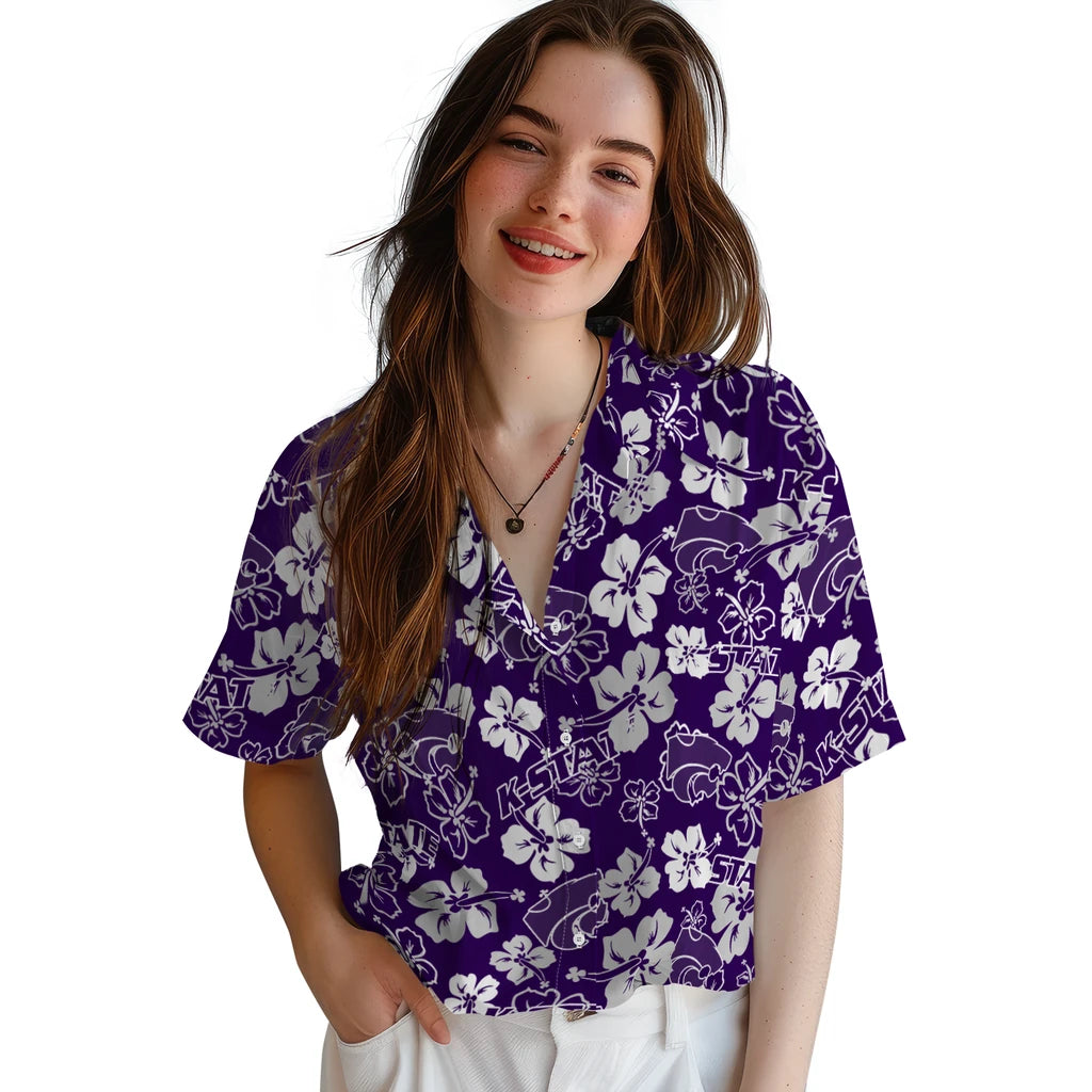 Kansas State Wildcats Hibiscus Bloom Hawaiian Shirt – Moonbestprint
