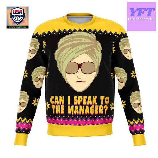 Karen Talks To Manager Meme Funny 2022 Design 3d Ugly Christmas Sweater ? Usalast