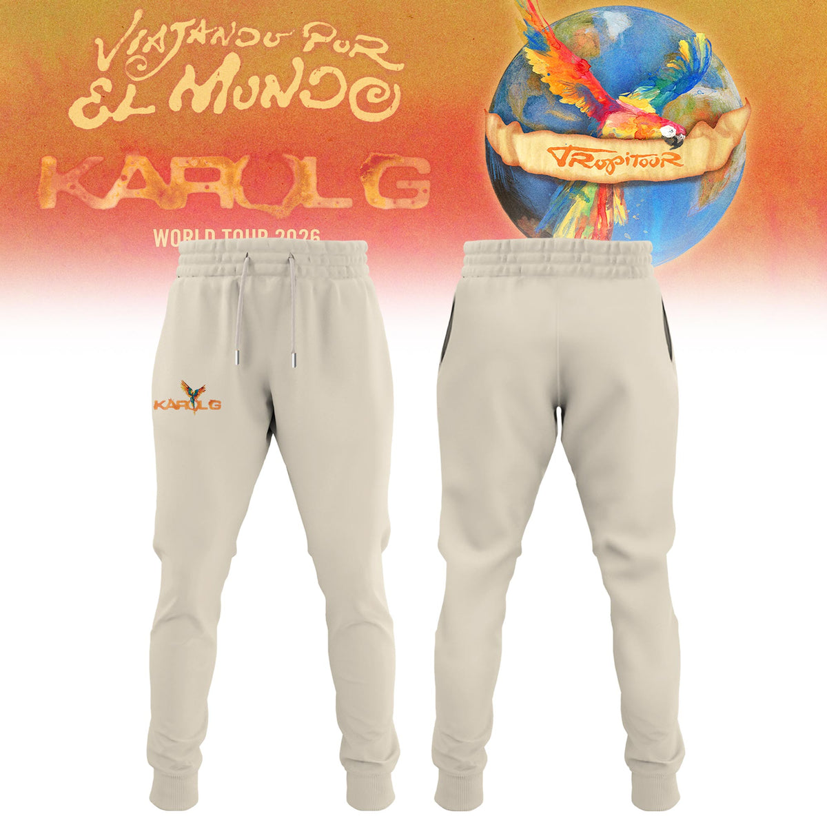 Karol G - Viajando Por El Mundo Tropitour 2026 Limited Edition T-shirt | RT16 Moonbestprint