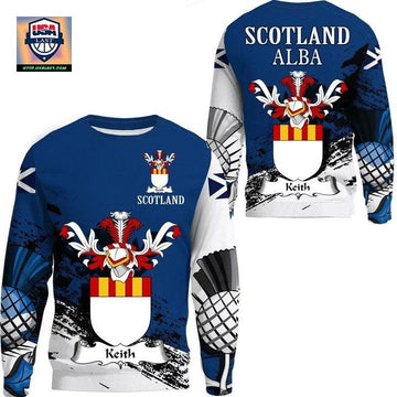 Keith Scottish Family Crest Scotland Special Sweater A7 ? Usalast