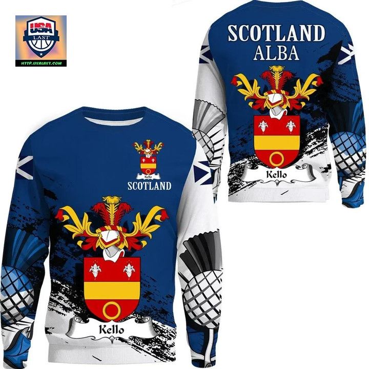 Kello Scottish Family Crest Scotland Special Sweater A7 ? Usalast