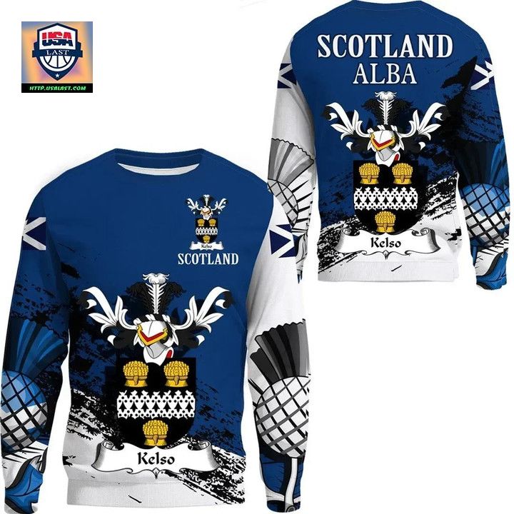 Kelso Scottish Family Crest Scotland Special Sweater A7 ? Usalast