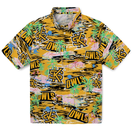 Kennesaw State Owls Flamingo Retreat 2026 Hawaiian Shirt – Moonbestprint