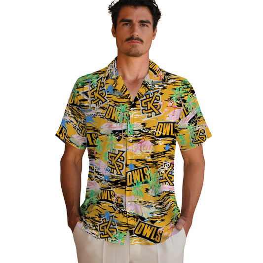 Kennesaw State Owls Flamingo Retreat 2026 Hawaiian Shirt – Moonbestprint