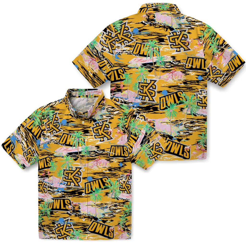 Kennesaw State Owls Flamingo Retreat 2026 Hawaiian Shirt – Moonbestprint