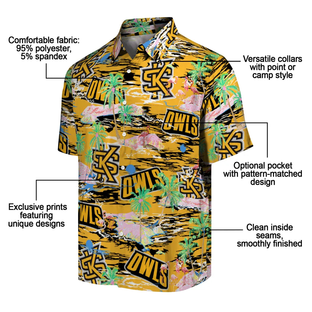 Kennesaw State Owls Flamingo Retreat 2026 Hawaiian Shirt – Moonbestprint
