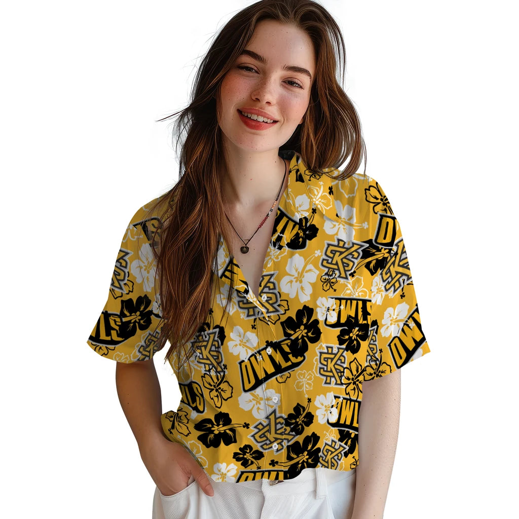 Kennesaw State Owls Hibiscus Bloom Hawaiian Shirt – Moonbestprint