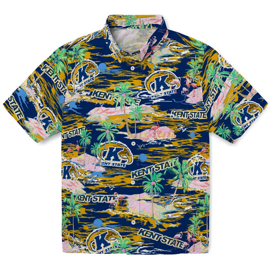 Kent State Golden Flashes Flamingo Retreat 2026 Hawaiian Shirt – Moonbestprint