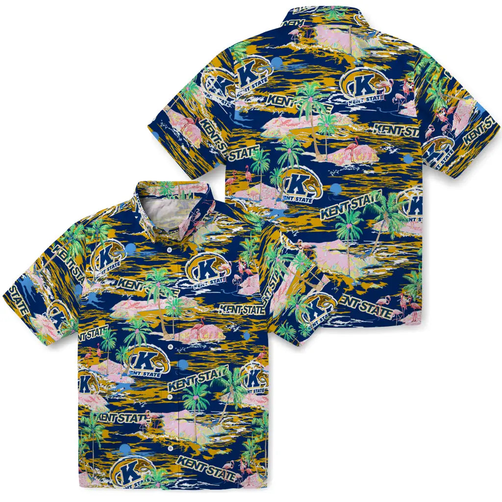 Kent State Golden Flashes Flamingo Retreat 2026 Hawaiian Shirt – Moonbestprint