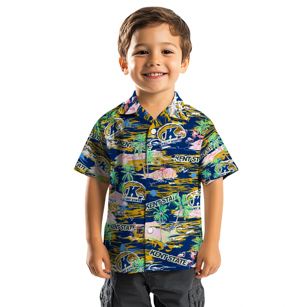 Kent State Golden Flashes Flamingo Retreat 2026 Hawaiian Shirt – Moonbestprint
