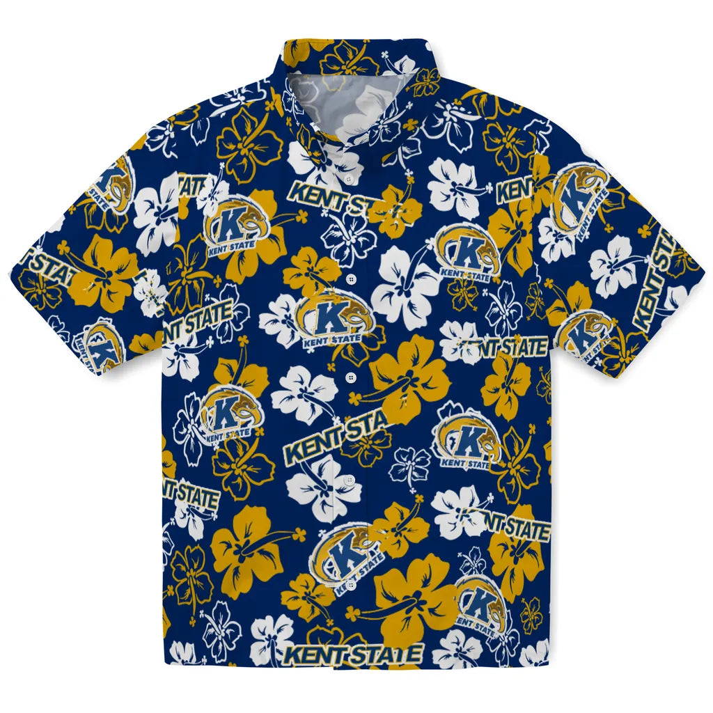 Kent State Golden Flashes Hibiscus Bloom Hawaiian Shirt – Moonbestprint