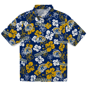 Kent State Golden Flashes Hibiscus Bloom Hawaiian Shirt – Moonbestprint