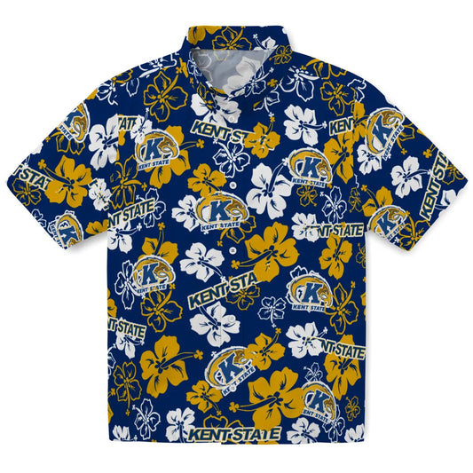 Kent State Golden Flashes Hibiscus Bloom Hawaiian Shirt – Moonbestprint