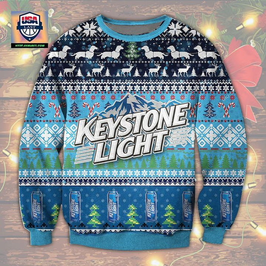 Keystone Light Blue Ugly Christmas Sweater 2022 ? Usalast