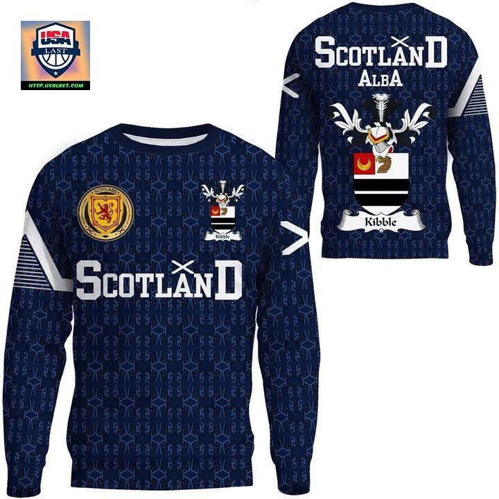 Kibble Family Crest Sweater Scottish Home ? 1991 Style A7 ? Usalast