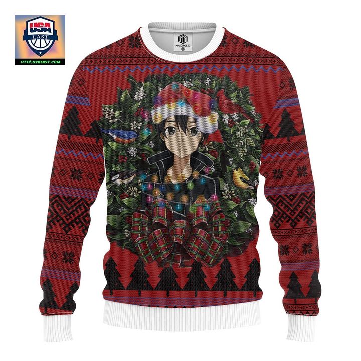 Kirito Sword Art Online Mc Ugly Christmas Sweater Thanksgiving Gift ? Usalast