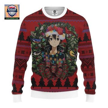 Kirito Sword Art Online Mc Ugly Christmas Sweater Thanksgiving Gift ? Usalast