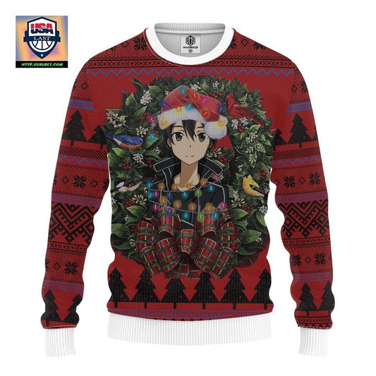 Kirito Sword Art Online Mc Ugly Christmas Sweater Thanksgiving Gift ? Usalast
