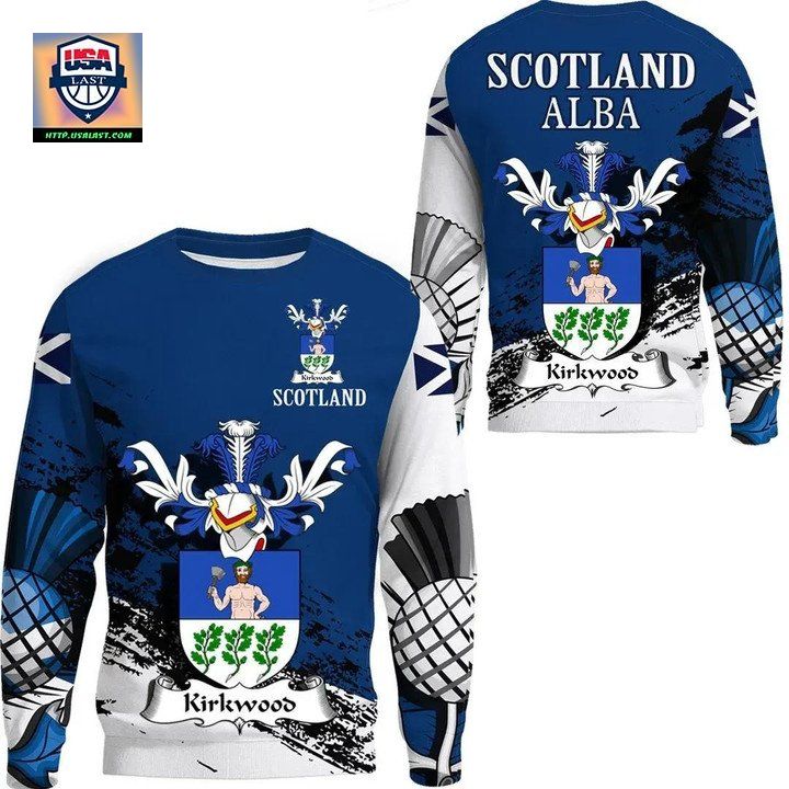 Kirkwood Scottish Family Crest Scotland Special Sweater A7 ? Usalast