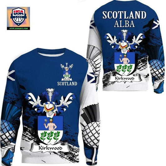 Kirkwood Scottish Family Crest Scotland Special Sweater A7 ? Usalast