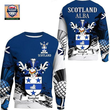 Knight Scottish Family Crest Scotland Special Sweater A7 ? Usalast