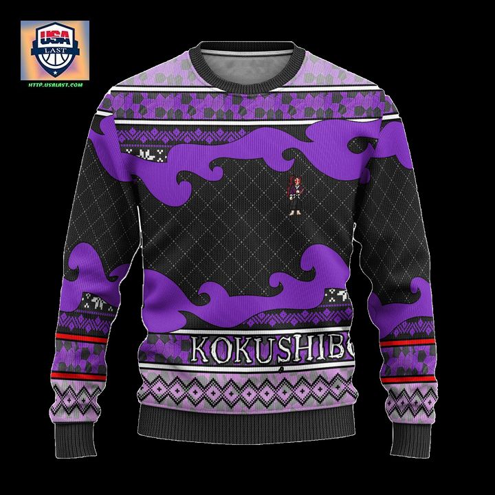 Kokushibo Anime Ugly Christmas Sweater Demon Slayer Chibi Xmas Gift ? Usalast
